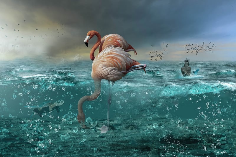 Mermaid swimming underwater